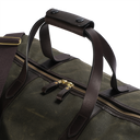 Light Waxed Duffle Holdall, olivengrøn