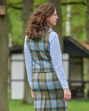 Lea tweed vest, Harris Tweed, highland check