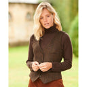 Lea tweed vest, Harris Tweed, brown multicolor