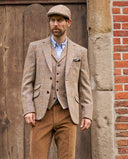 London tweed blazer, Harris Tweed, sand sildebensmønster 629