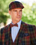 London tweed blazer, Harris Tweed, vinrød/blå/grøn tern - check of island 655