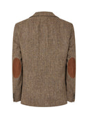 London tweed blazer, Harris Tweed, country herringbone, farve 624