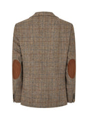 London tweed blazer, Harris Tweed, walnut check 668
