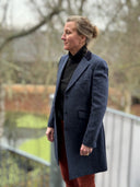 Tori 3/4 Ladies Coat frakke af Yorkshire Tweed, navy