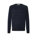 Orton Jumper rundhalset sweater, Nero Navy, Geelong lammeuld