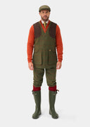 Combrook Mens Tweed Shooting Waistcoat, reed