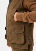 Rutland Mens Tweed Shooting Waistcoat, birch