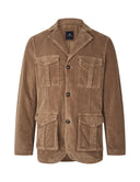 Mallory safarijakke, fløjl, mørk beige