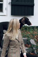 Carola blazer dame, Harris Tweed, Prince of Wales tern