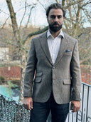 London tweed blazer, Harris Tweed, multi houndstooth 671