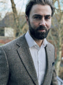 London tweed blazer, Harris Tweed, multi houndstooth 671