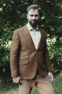 London tweed blazer, Harris Tweed, rust brun 580