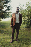 London tweed blazer, Harris Tweed, rust brun 580