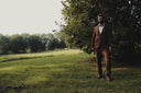 London tweed blazer, Harris Tweed, rust brun 580