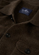 Ferndale Explorer strikket overshirt, herre, kogt lammeuld, cocoa