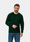 Dorset lammeulds sweater, classic fit, herre, tartan grøn