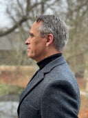 Patrick blazer, blue multi check, Harris Tweed