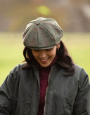 Millstone Tweed Bakerboy hat, army grøn