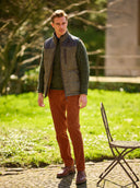 Levi Gilet vest, Harris Tweed, evergreen