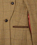 Balmoral Ladies Tweed Cape, salvie tern sage check
