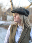 Carloway grøn Harris Tweed bakerboy hat