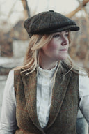 Carloway grøn Harris Tweed bakerboy hat