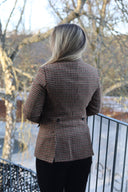 Carola blazer dame, Harris Tweed, country houndstooth