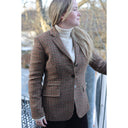 Carola blazer dame, Harris Tweed, country houndstooth