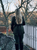 Bailey Field Coat dame, Harris Tweed, green overcheck