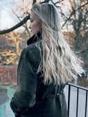 Bailey Field Coat dame, Harris Tweed, green overcheck