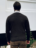 Orton Jumper rundhalset sweater, Porcupine brun, Geelong lammeuld