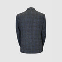 Patrick blazer, grey/blue check, Harris Tweed