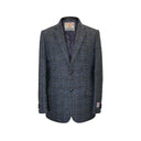 Patrick blazer, grey/blue check, Harris Tweed