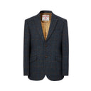 Patrick blazer, blue multi check, Harris Tweed