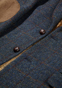 Patrick blazer, blue multi check, Harris Tweed