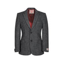 Patrick blazer, koksgrå herringbone, Harris Tweed