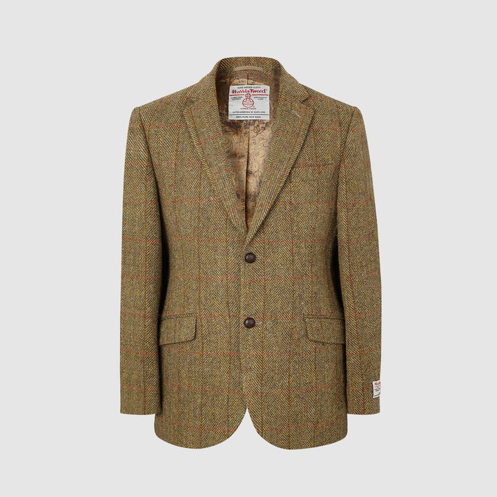 Patrick blazer, mustard herringbone, Harris Tweed