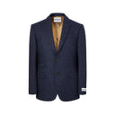Patrick blazer, navy marineblå herringbone, Yorkshire Tweed