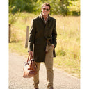 Paul frakke, uld-cashmere mix, oliven