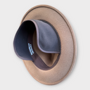 Traveller Short Brim Felt Hat w. Earwarmer rejsehat, sammenfoldelig og vandtæt uldfilt, camel lysbrun