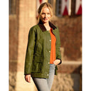 Queensberg ladies summer oilskin jacket, lemongras grøn