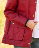 Queensberg ladies summer oilskin jacket, rød