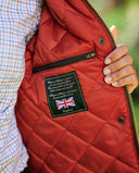 Queensberg ladies oilskin jacket, quiltet for, olivengrøn
