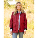 Queensberg ladies summer oilskin jacket, rød