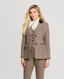 Kensington Tweed Jacket, Sage and Chocolate Check