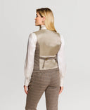 Kensington Tweed Waistcoat, Sage and Chocolate Check