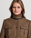 Beaufort Tweed Country Jacket, taupe herringbone