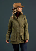 Rutland Ladies Tweed Field Coat, hemp