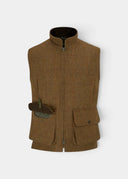 Rutland Mens Tweed Shooting Waistcoat, birch