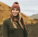 Alice Beanie tophue, rustfarvet